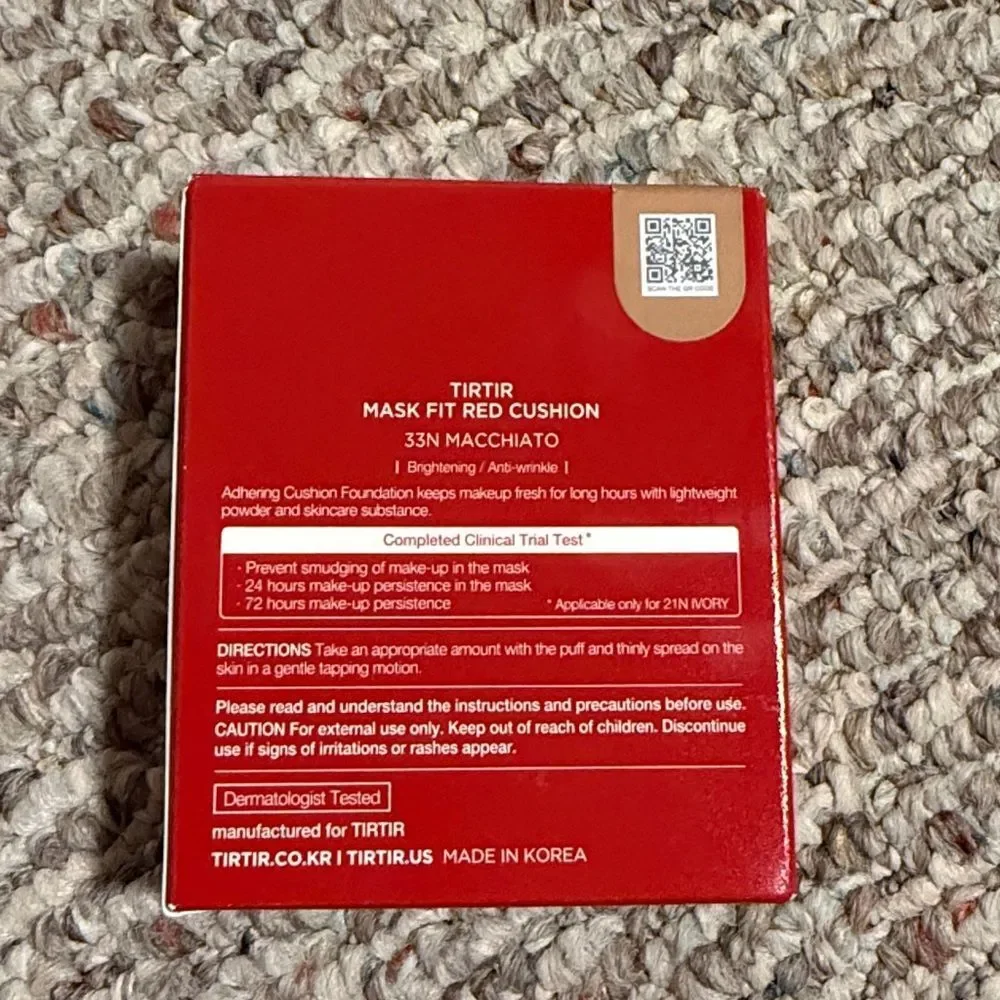 NEW TIRTIR Mask Fit Red Cushion | 33N Macchiato | K-Beauty